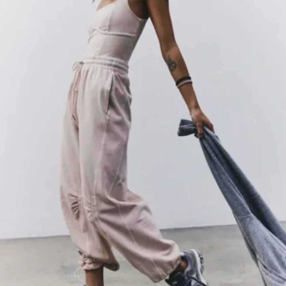 Free People Movement Inbound Onesie in Pink Cashmere Size Medium EUC